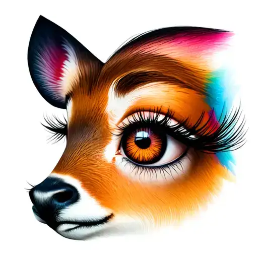 big doe eyes + lashes , tattoo design idea