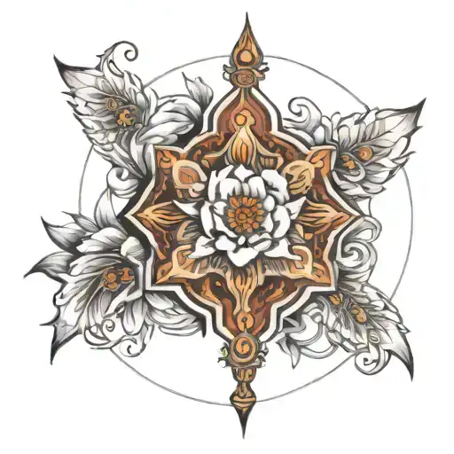 spiritual awakening tattoo design idea