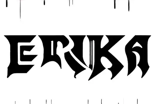 "Erika" tattoo design idea