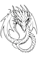 demon dragon tattoo design idea
