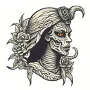 mummy tattoo design idea