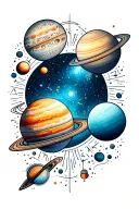 System Solar System tattoo design idea