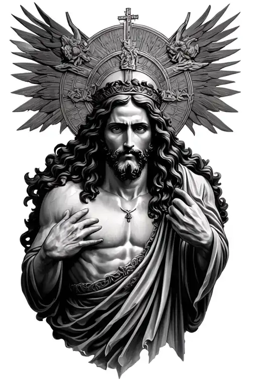 Ave Christus Rex tattoo design idea