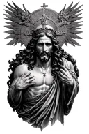 Ave Christus Rex tattoo design idea