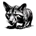Thylacine tattoo design idea