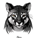 Thylacine tattoo design idea