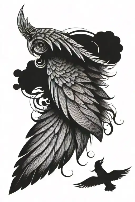 fourth wing tattoo tattoo design idea