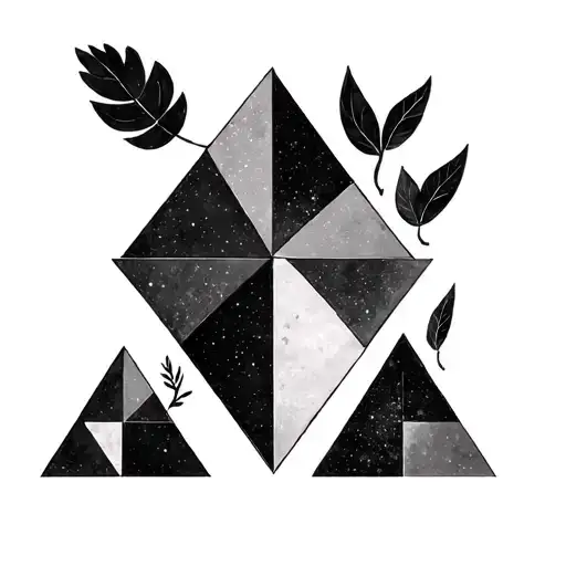 Triangle Family tattoo design idea