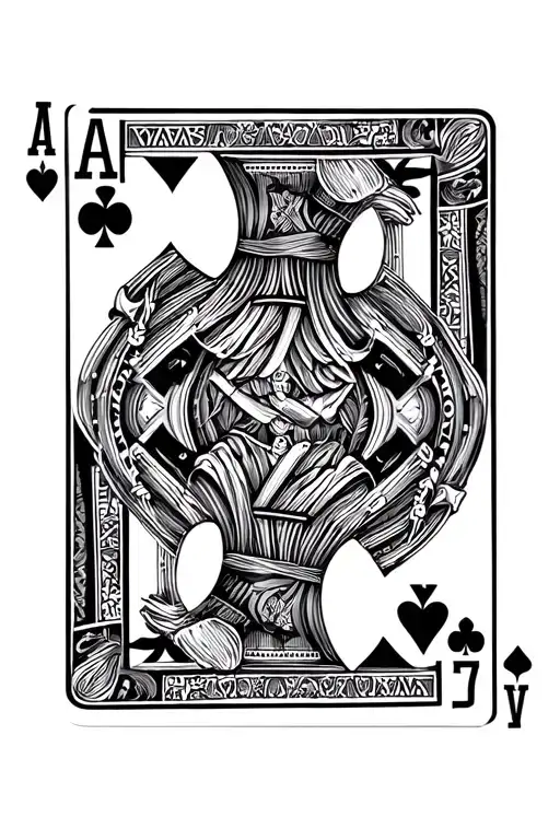 Pokercards, spades of 9, clubs of 8 tattoo design idea