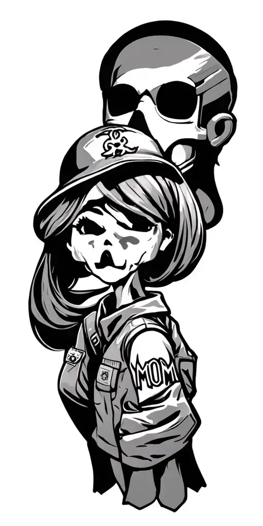 army, cancer, mom, cybersecurity, education tattoo design idea