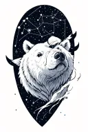 Ursa Major Constellation tattoo design idea