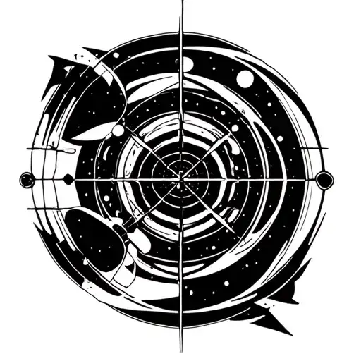 gemini aquarius constellation merging tattoo design idea