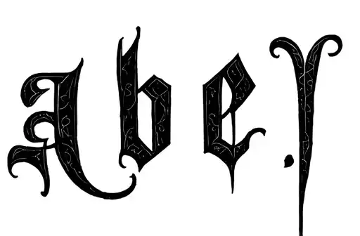 "Abel" tattoo design idea