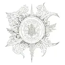 Proverbs 16:9 tattoo design idea