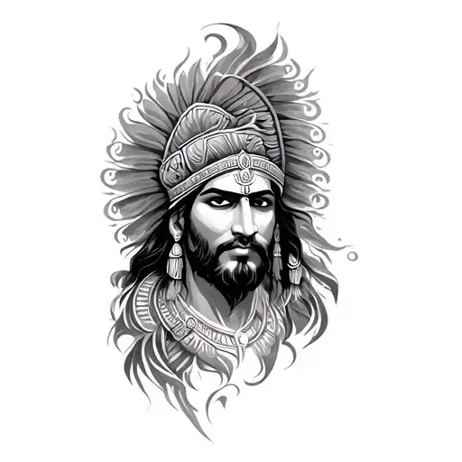 Mahabharat tattoo design idea