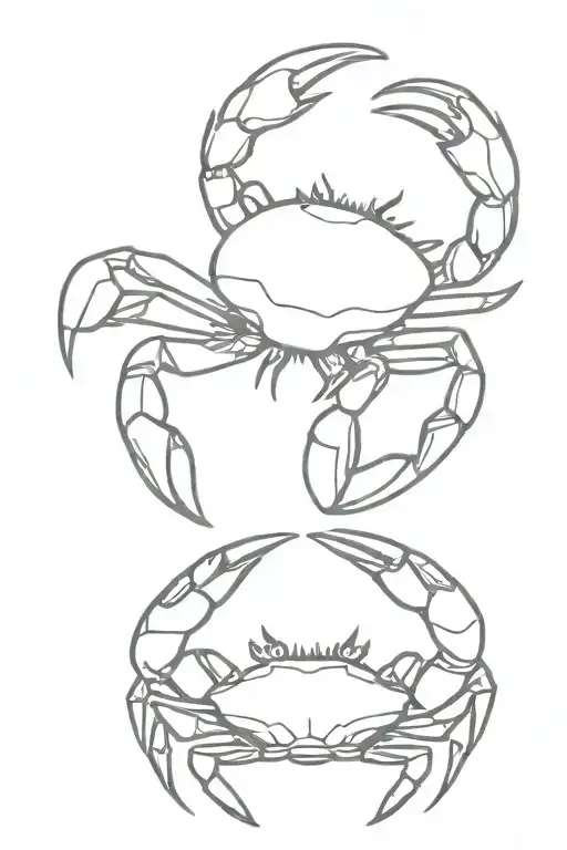 Crab tattoo design idea