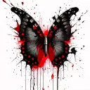 bullet with butterfly wings tattoo design idea