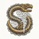 scorpions runes hand tattoo tattoo design idea