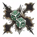 dice tattoo tattoo design idea