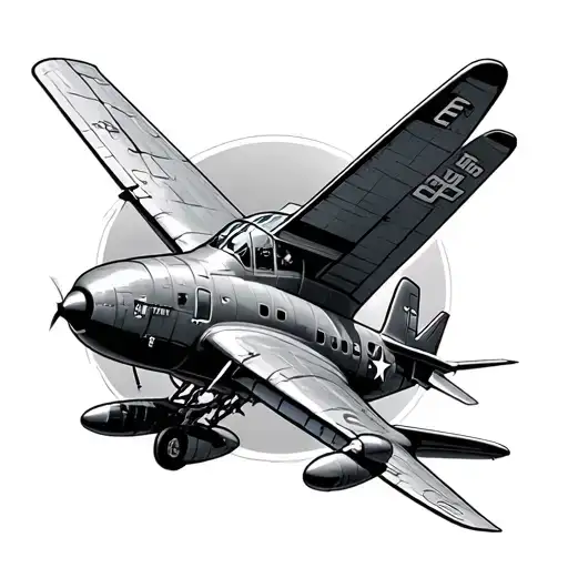 aviation  tattoo design idea