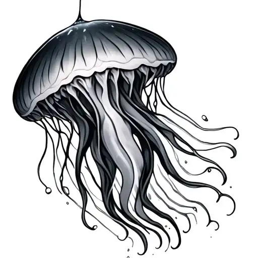 jelly fish tattoo design idea