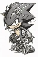 shadow the hedgehog  tattoo design idea