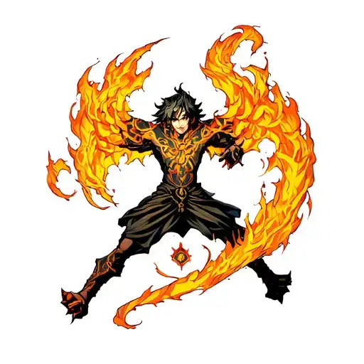 the anime the seven deadly sins Meliodas tatto  tattoo design idea