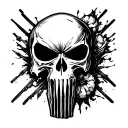 punisher skull tattoo design idea