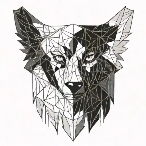 Totem with bear head wolf head and owl head tattoo design idea