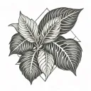 plant tattoo design idea