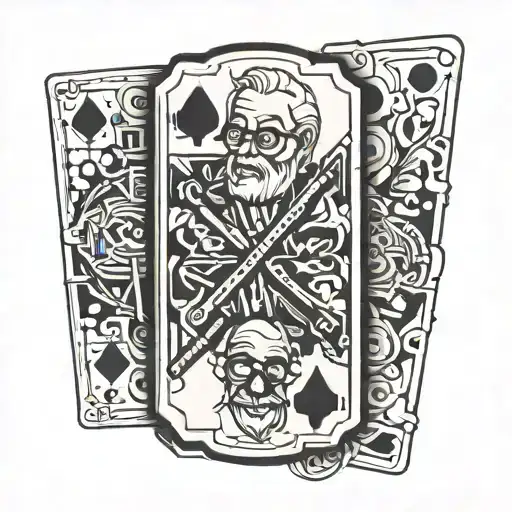 Grandad Dominos tattoo design idea