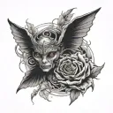 risk taker tattoo design idea