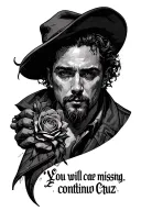 "You will continue missing" Cruz tattoo design idea