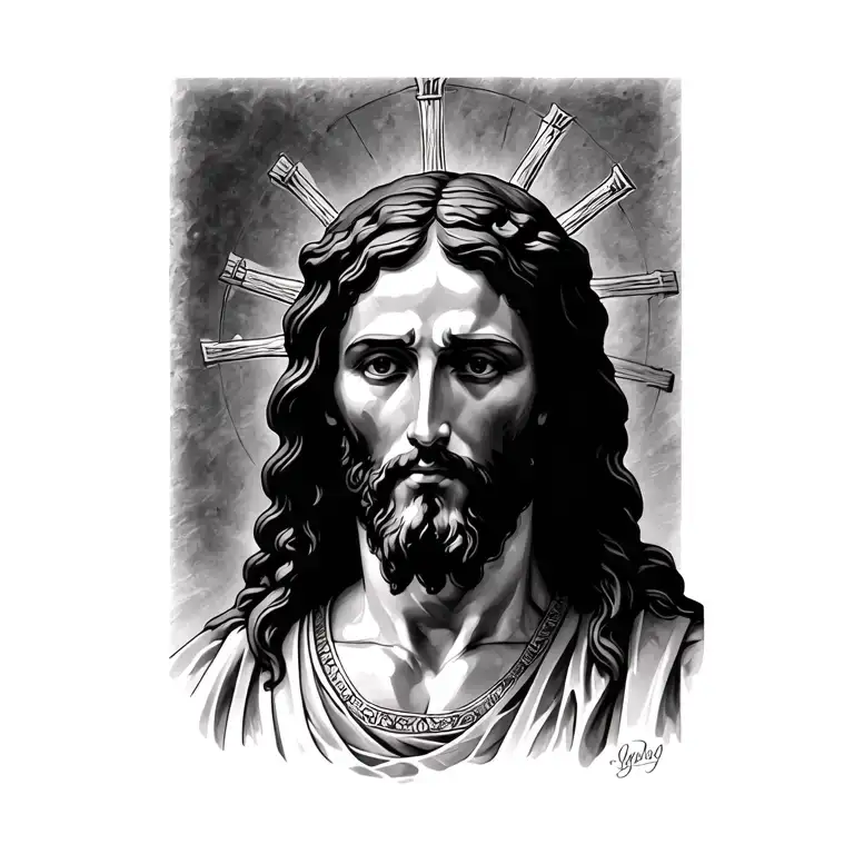 Jesus Christ tattoo design idea