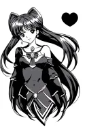 sailor moon tattoo design idea