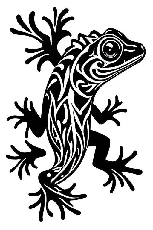 gecko tattoo design idea