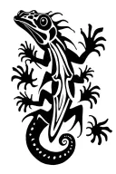 gecko tattoo design idea