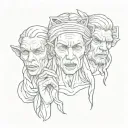hear no evil see no evil speak no evil tattoo design idea