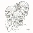 hear no evil see no evil speak no evil tattoo design idea