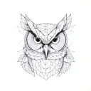 screech owl tattoo design idea