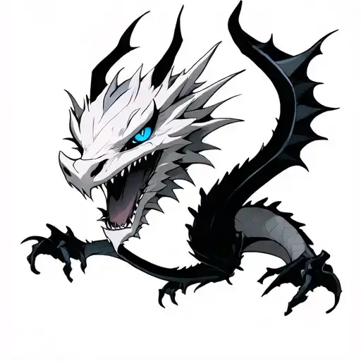yugioh blue eyes white dragon tattoo design idea