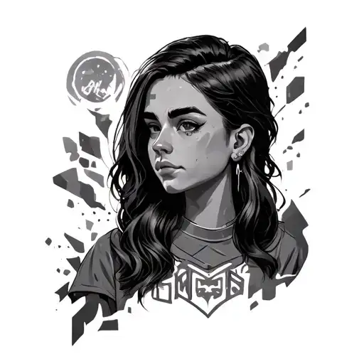 Minecraft themed transgender transition Female to male  tattoo design idea