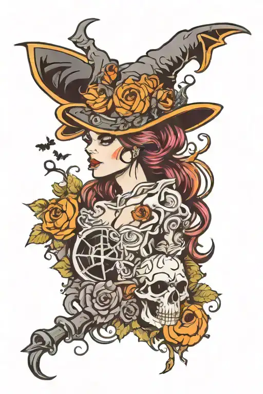 Halloween tattoo design idea