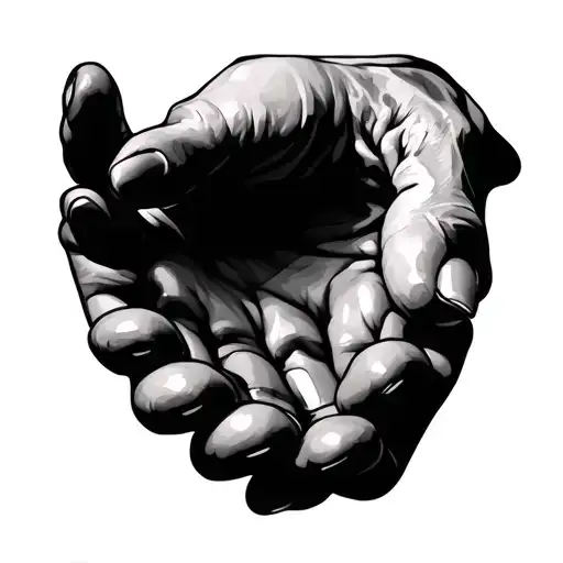 Open Hands tattoo design idea