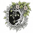 Fig Tree Of Life tattoo design idea