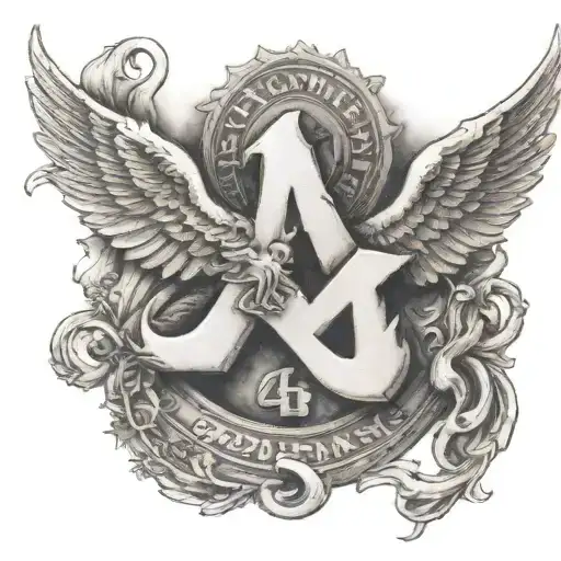 a symbol of good luck to Americans, including the number 444 tattoo design idea