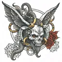 baphomet back tattoo design tattoo design idea