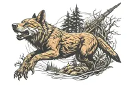 Hunting tattoo design idea