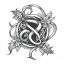 domestic violence survivor symbol intertwined tattoo design idea