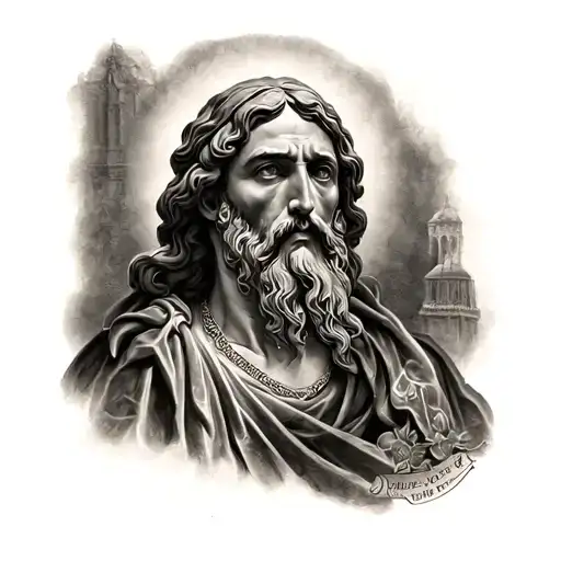 Saint Jude Thaddeus tattoo design idea